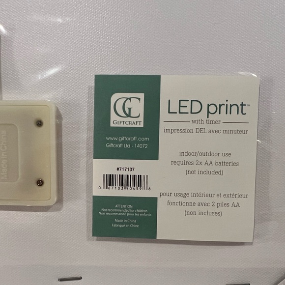 NWT LED light up Beach Wall Canvas Indoor/Outdoor Use - Picture 8 of 8